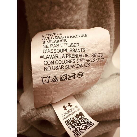 Under Armour Women's Mint Green Loose Fit Graphic Cropped Sweatshirt Size XL - Picture 7 of 7